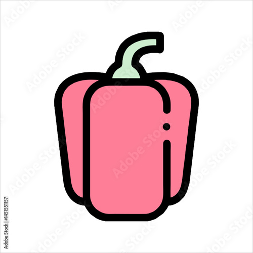 vector illustration of a tomato