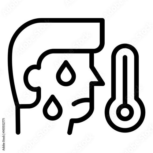 fever icon line