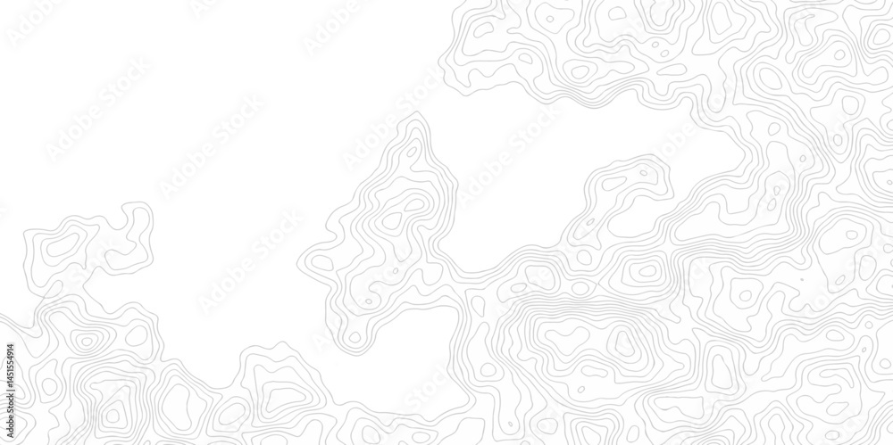Fototapeta premium The location modern vector topo map creative discovery White wave spiral grid stripe line map topography. vector geographic contour mounted map discovery background. 