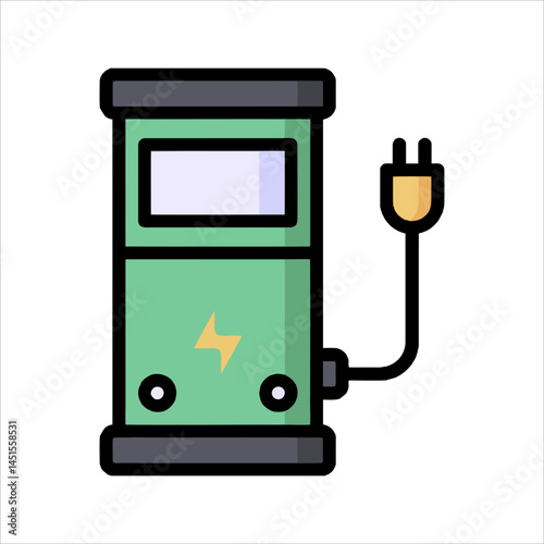 vector illustration of an electric plug