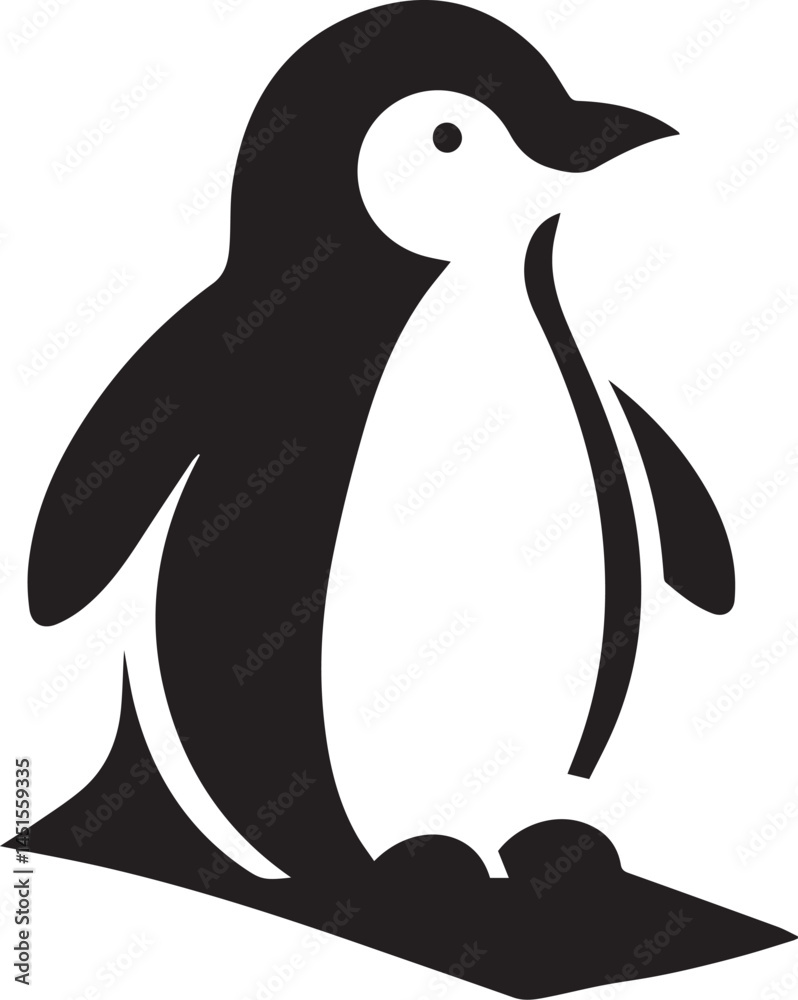 Fototapeta premium A Penguin Vector Art Illustration EPS File 