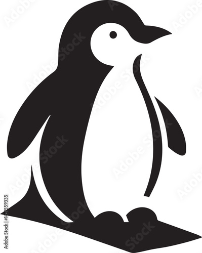 A Penguin Vector Art Illustration EPS File
