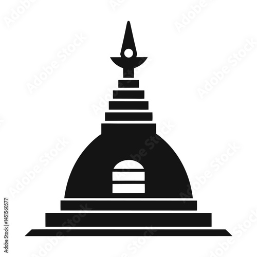 buddhist temple silhouette