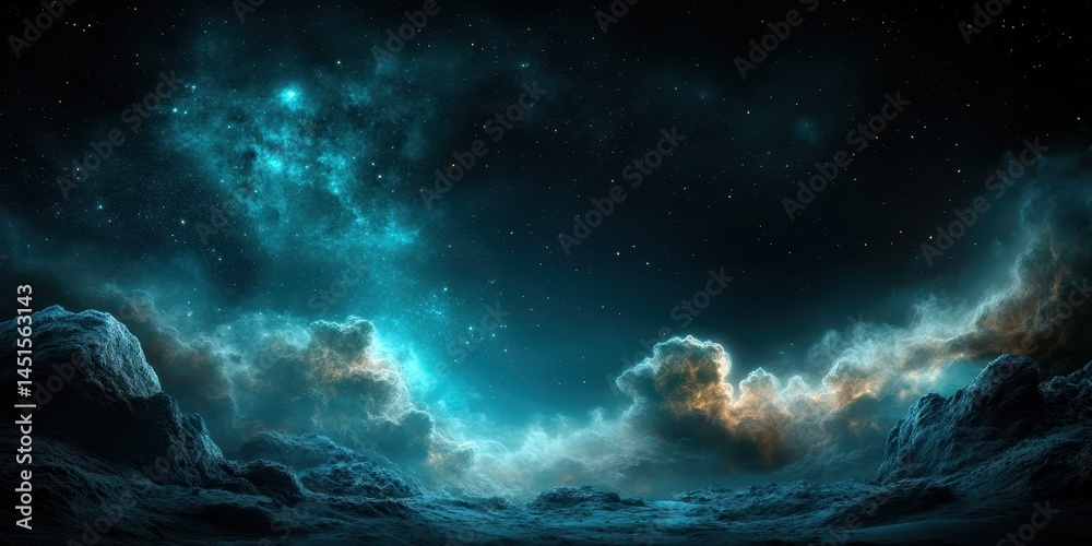 Fototapeta premium Asteroid banner