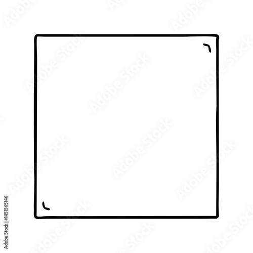blank game tile icon, blank game tile line art - simple line art of blank game tile, perfect for blank game tile logos and icons
