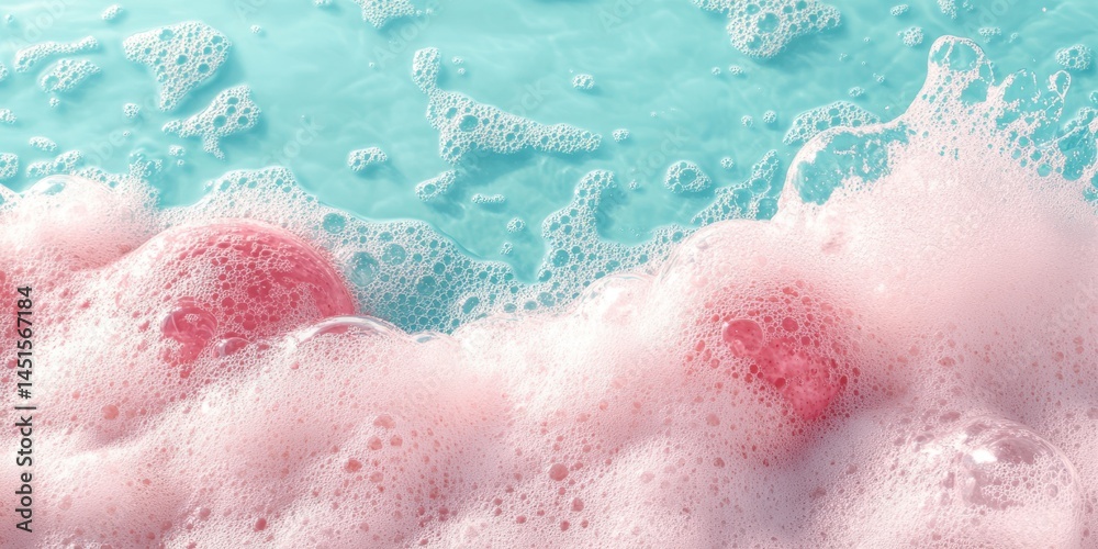 Fototapeta premium Bath bubbles banner