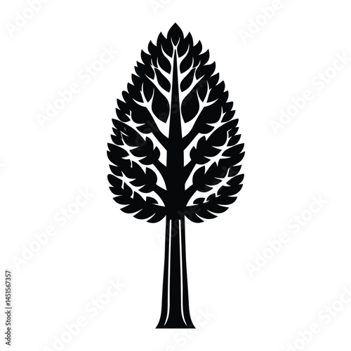 poplar trees icon.