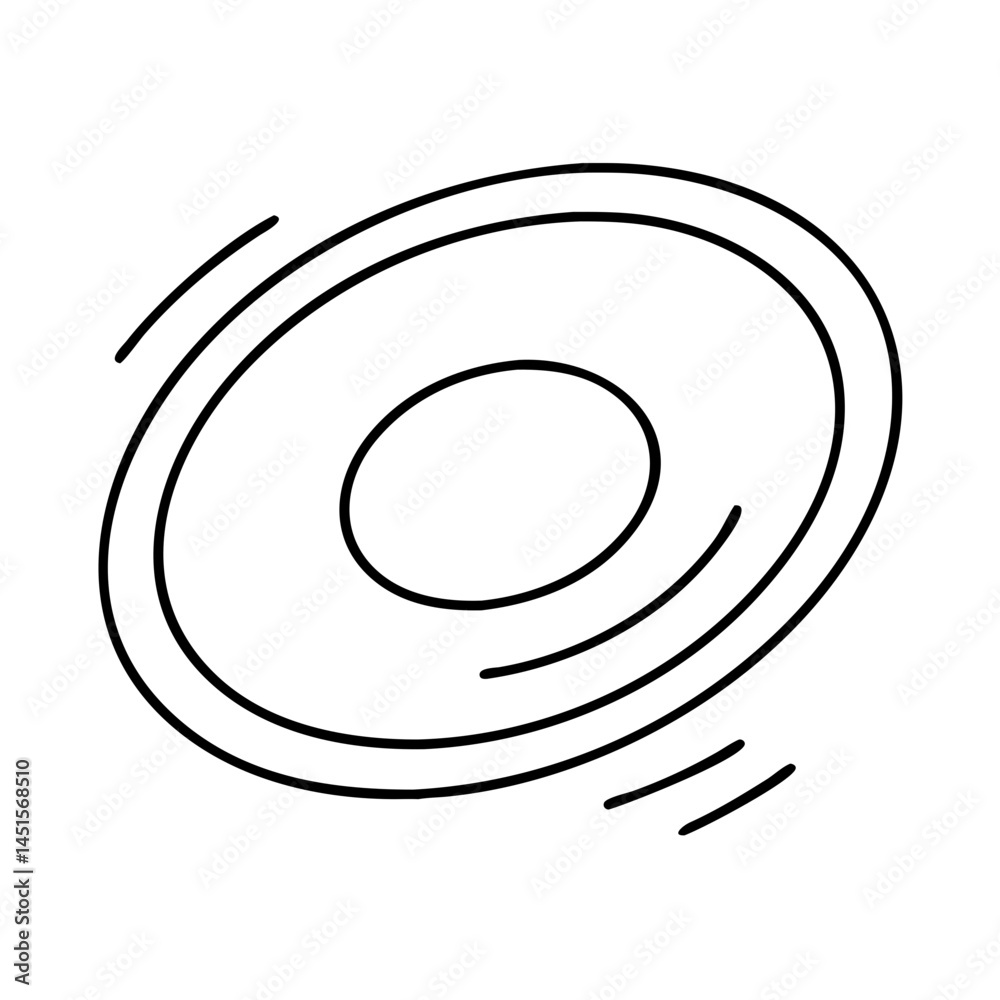 frisbee icon, frisbee line art - simple line art of frisbee, perfect for frisbee logos and icons frisbee icon, frisbee line art - simple line art of frisbee, perfect for frisbee logos and icons