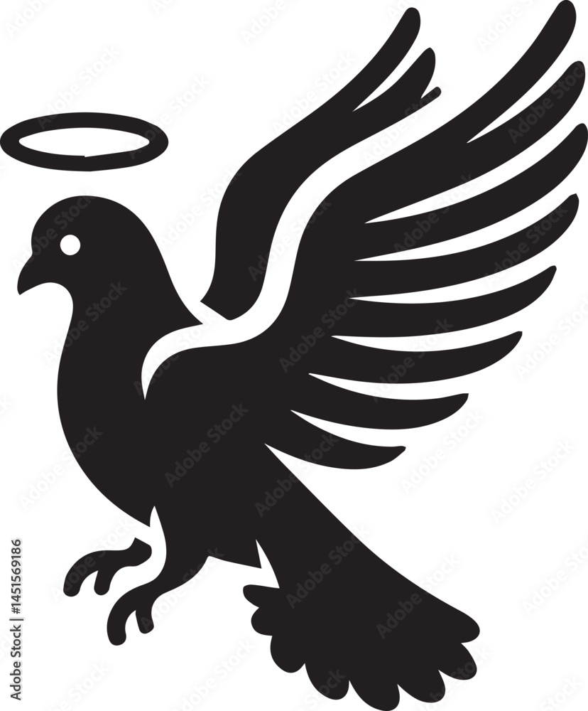 Fototapeta premium A Pigeon Vector Art Illustration EPS File 