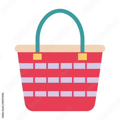 shopping basket isolated on white
