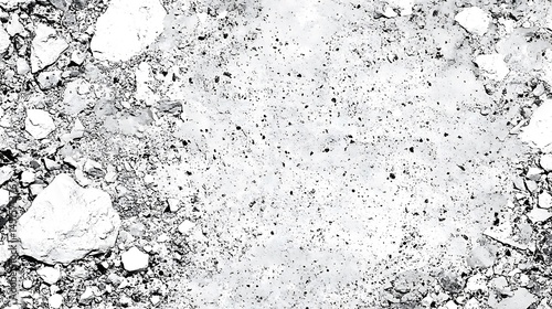 Abstract Gray Stone Texture Background Grunge Distressed Cracked Rock Surface Design Element old art
