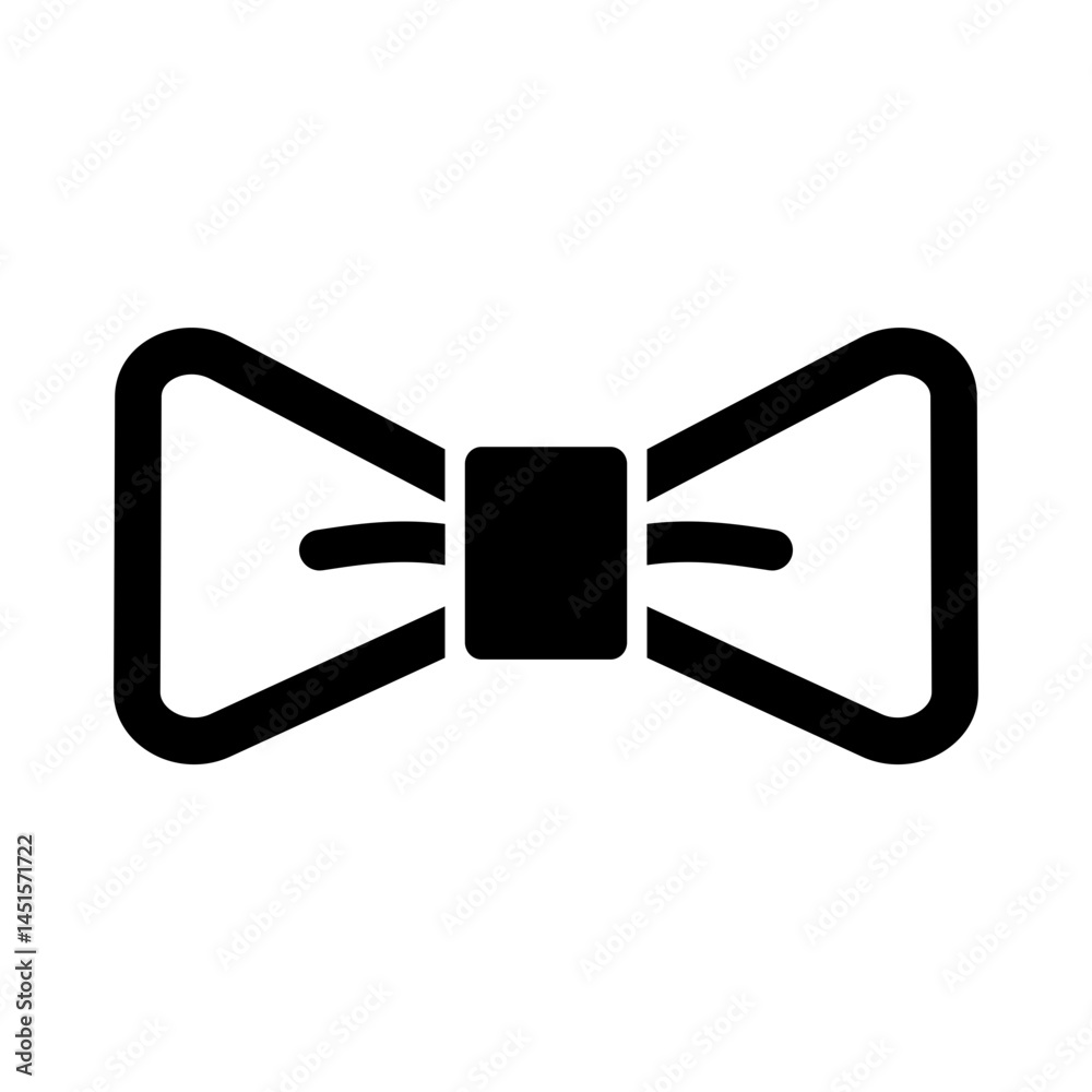 Bowtie icon. Accessory, suit, elegance concepts. Outlined vector design isolated illustration. Bowtie icon. Accessory, suit, elegance concepts. Outlined vector design isolated illustration.