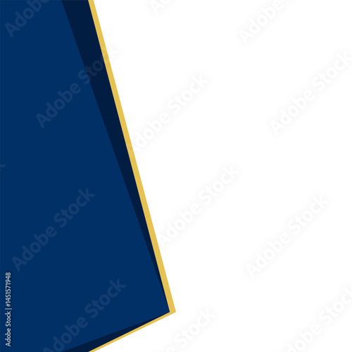 Geometrical Border Blue Shape Modern