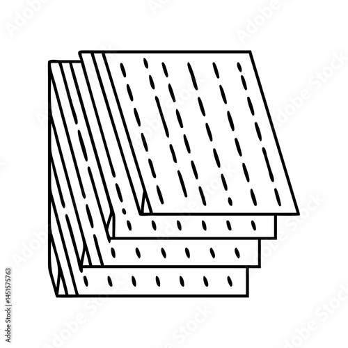 plywood sheets icon, plywood sheets line art - simple line art of plywood sheets, perfect for plywood sheets logos and icons