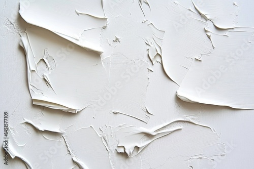 Textured white paint strokes