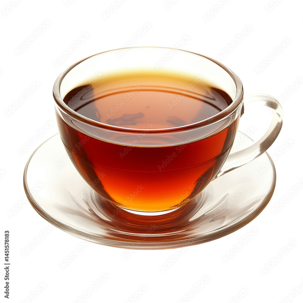 A steaming cup of aromatic tea on a pristine transparent background inviting relaxation and comfort in any setting, cup of tea on transparent background A steaming cup of aromatic tea on a pristine transparent background inviting relaxation and comfort in any setting, cup of tea on transparent background
