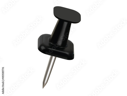 push pin icon 3d illustration render
