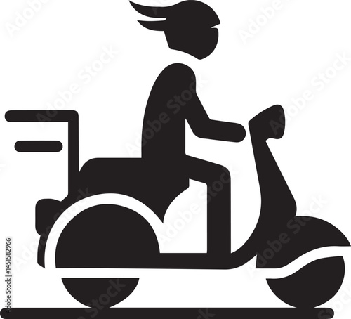 A Scooters Vector Art Illustration EPS File
