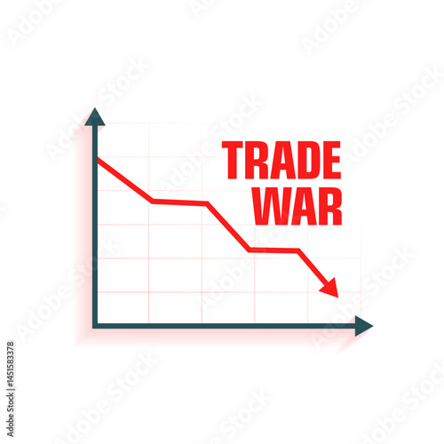 global financial crisis trade war downfall graph design