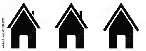 Web home icon for apps and websites, House icon, Home sign in circle or Main page icon