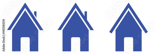 Web home icon for apps and websites, House icon, Home sign in circle or Main page icon
