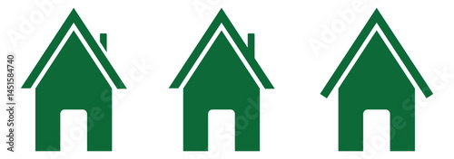 Web home icon for apps and websites, House icon, Home sign in circle or Main page icon
