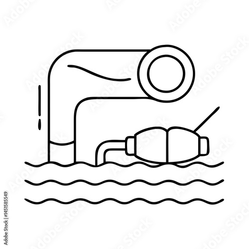 swim meet starting horn icon, swim meet starting horn line art - simple line art of swim meet starting horn, perfect for swim meet starting horn logos and icons
