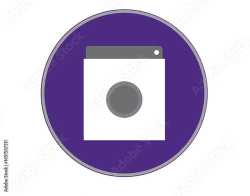 Laundry Cycle Washing Machine Icon