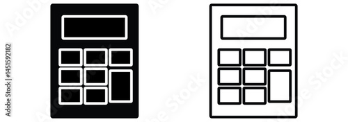 Calculator icon set. Accounting calculator icon. calculator vector