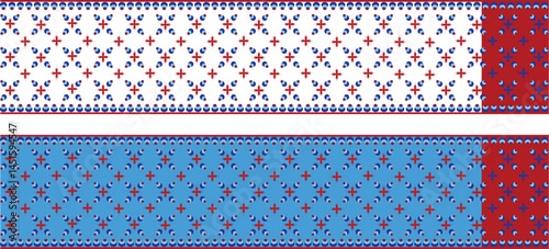 white saree with a red border, saree design illustration
