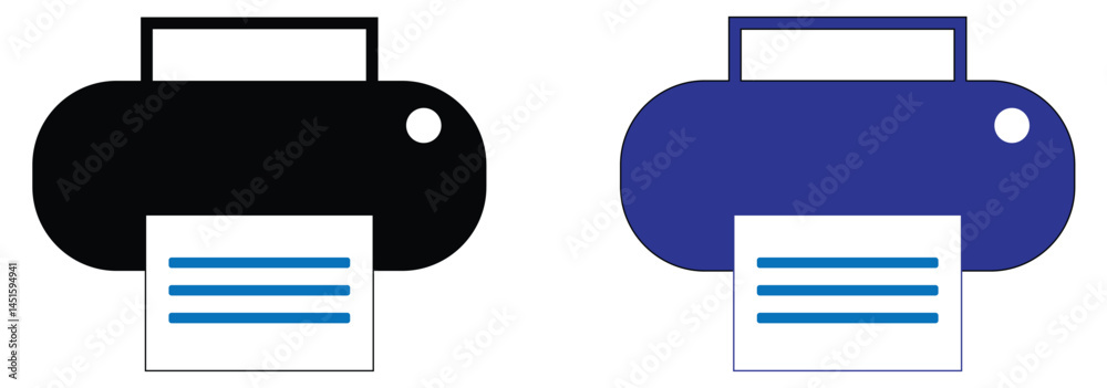 Print icon vector. printer icon vector. Printing icon vector.