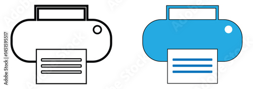 Print icon vector. printer icon vector. Printing icon vector.