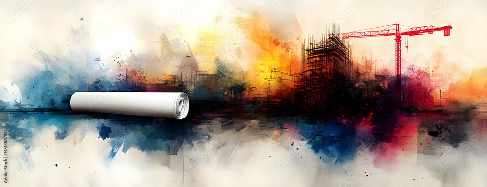 Cityscape construction plan