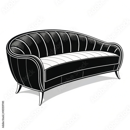 sofa isolated on white