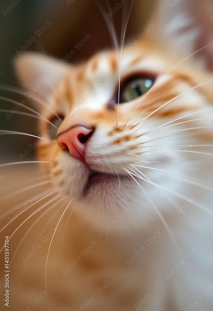 close up of a cat's face with a blurry background close up of a cat's face with a blurry background