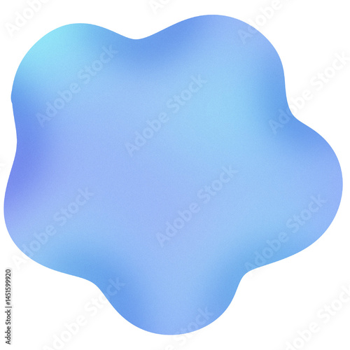 Minimalist gradient noise effect shape drawing