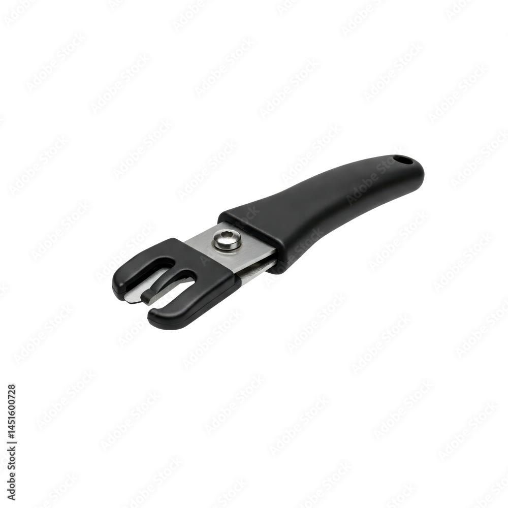A floating black pet nail clipper with safety guard A floating black pet nail clipper with safety guard