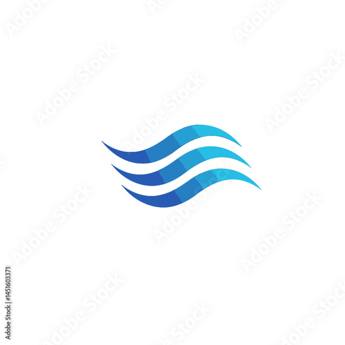 Free Download Abstract Blue Waves Symbol for Water and Sea Related Concepts - GFXLoad