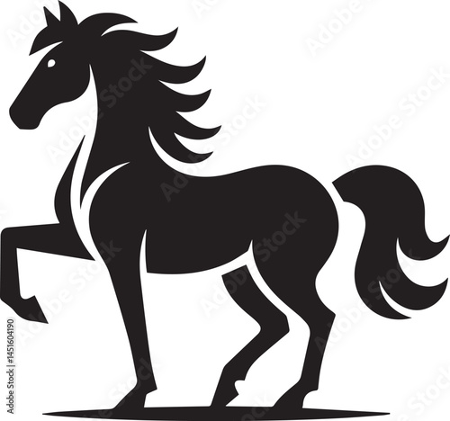 A Horse Vector Art Illustration EPS File
