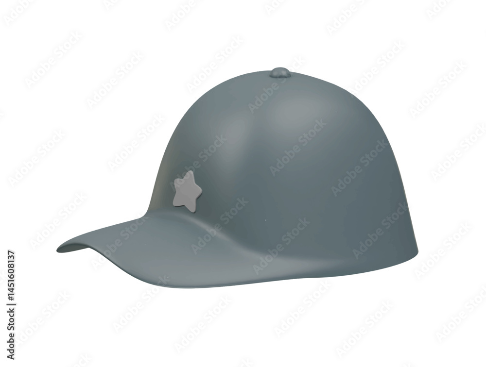 Fototapeta premium cap icon 3d illustration render