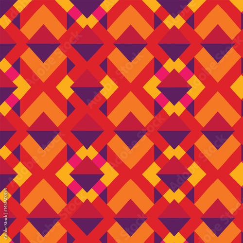 abstract geometric seamless pattern