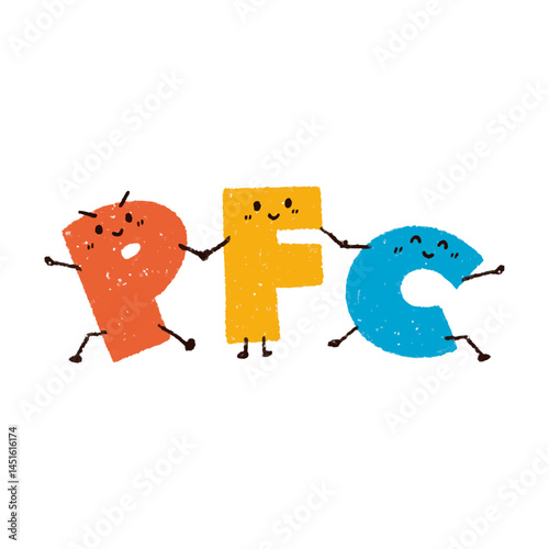 手描きのPFCバランスを表すキャラクター