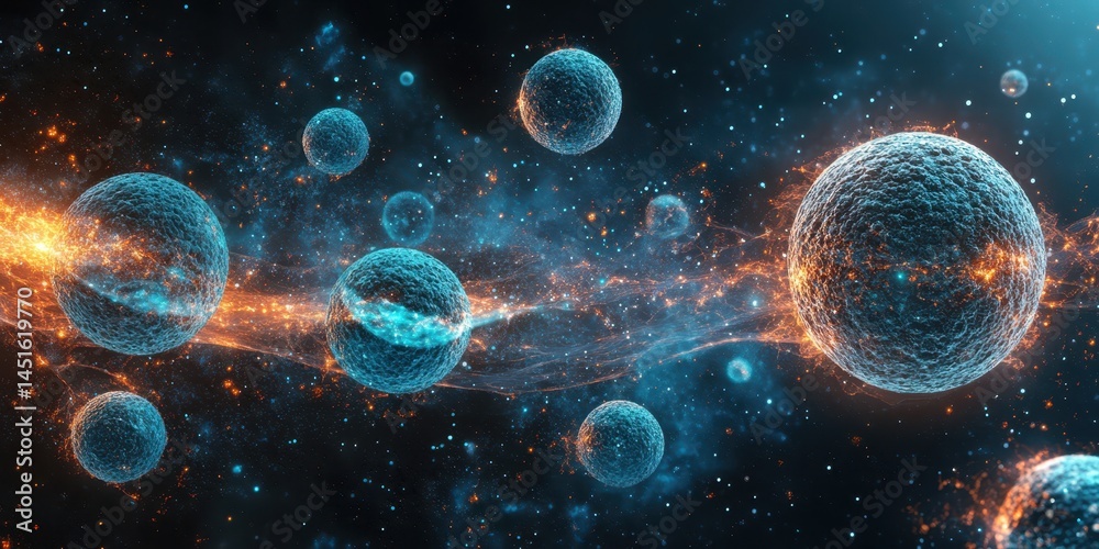Fototapeta premium Skin cells banner