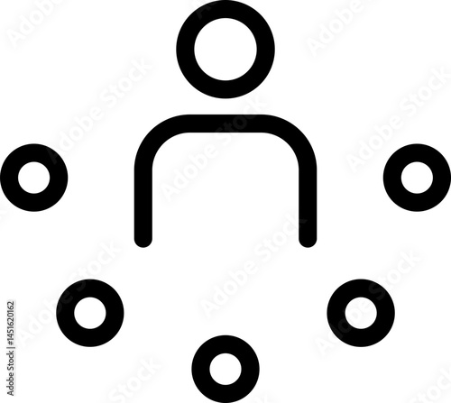 Corporate Business. Leadership vector icon illustration