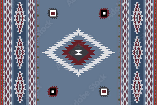 Ikat rug ethnic art seamless pattern traditional and modern style wallpaper, set, geometric, oriental, fabric, clothing, print, ornament, Aztec geometric, furniture