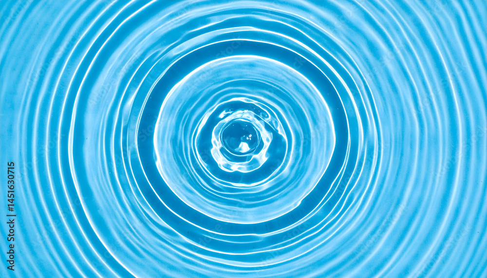 Abstract Blue Circular Water Ripples Abstract Blue Circular Water Ripples
