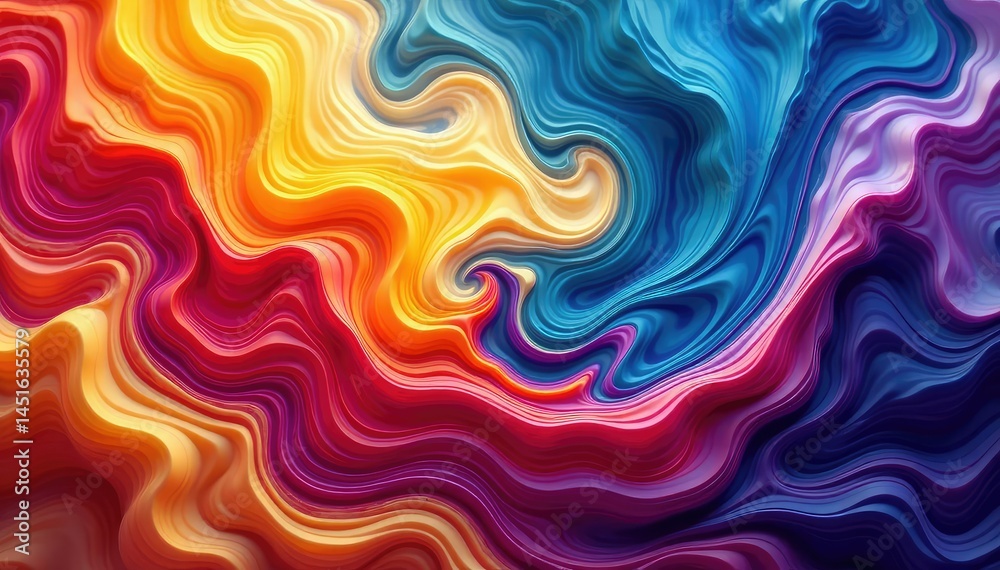Fluid swirling colors creating a dynamic pattern , curve, spiral Fluid swirling colors creating a dynamic pattern , curve, spiral
