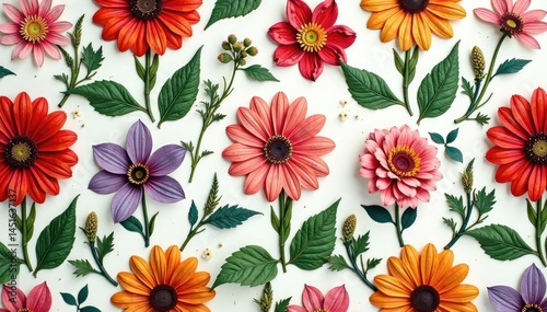 Intricate floral design, repeating seamlessly , design, retro, flower pattern