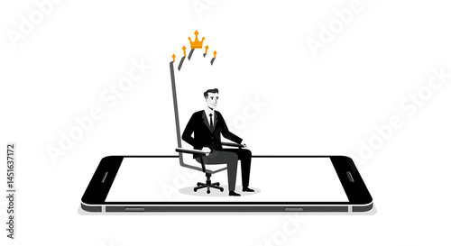 Modern Smartphone in a Simple, Clean Design