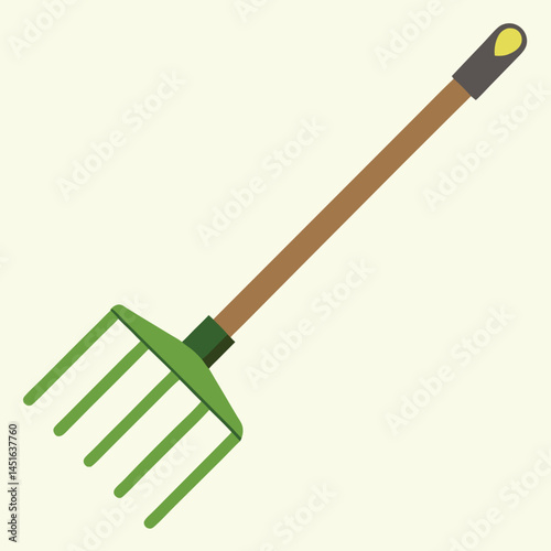 garden rake vector